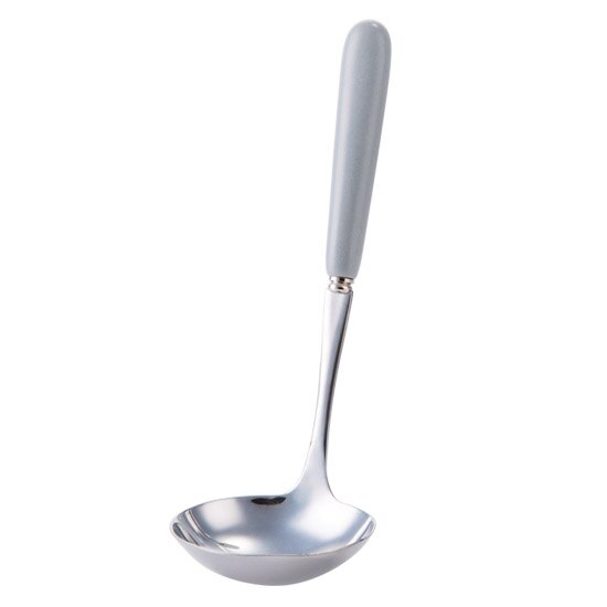 TUUTH Stainless Steel Large Soup Spoon Long Ceramics Handle Soup Spoons Healthy Eco-Friendly Tableware Kitchen Accessories: Grey