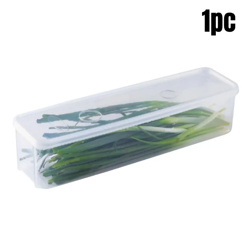 Cajas de almacenamiento para refrigerador con tapa, caja de plástico para mantenimiento fresco, cebollas de cocina, huevos Cilantro, contenedor sellado de fideos, 1/4 Uds.: Gris claro