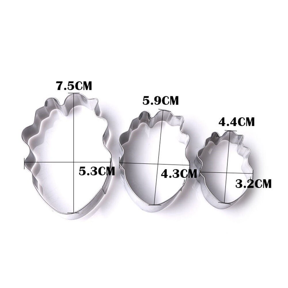 Linsbaywu 3 Stks/set Papegaai Tulp Bloemblaadje Bloem Cookie Cutter Cake Decorating Gereedschap Fondant Sugarcraft Candy Cupcake Biscuit Mallen