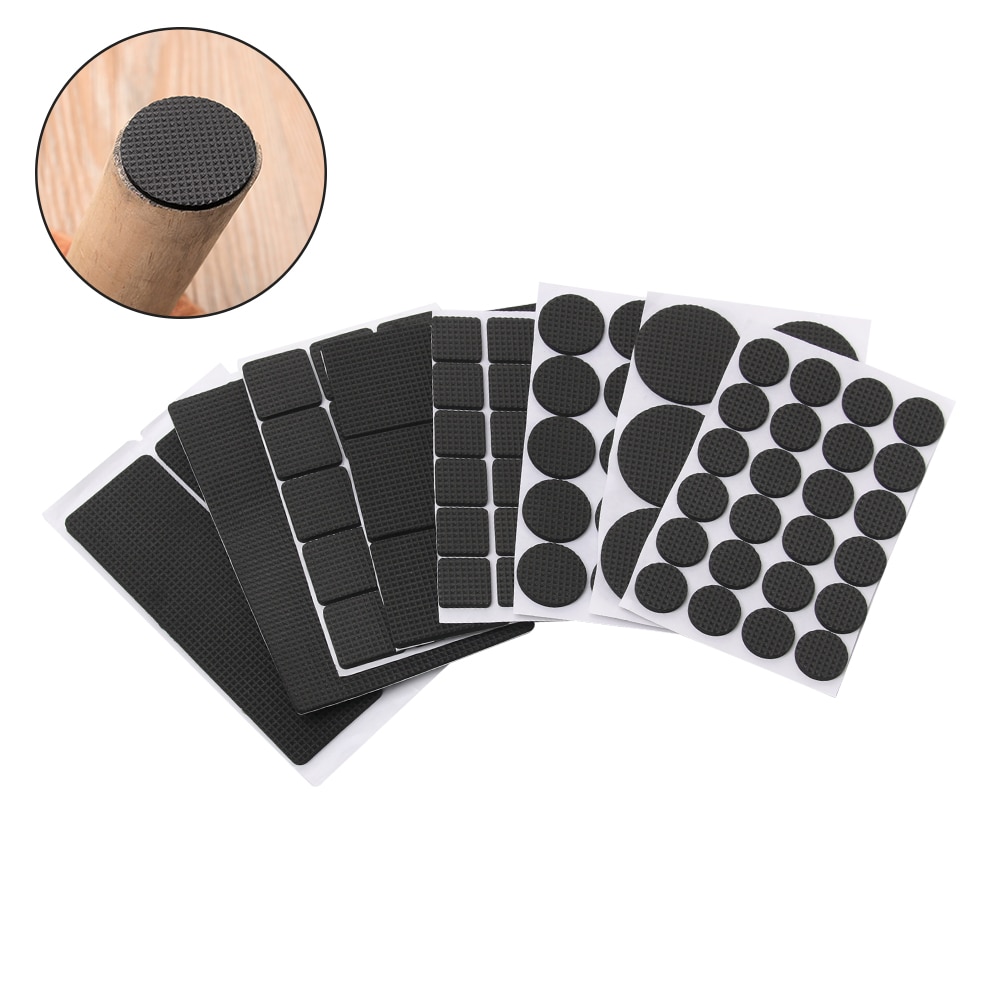 1 vel geometrische vorm zachte verdikking meubelpootbeschermers zelfklevend anti-geluid antislipmat vloerbeschermer stoelbevestigingen