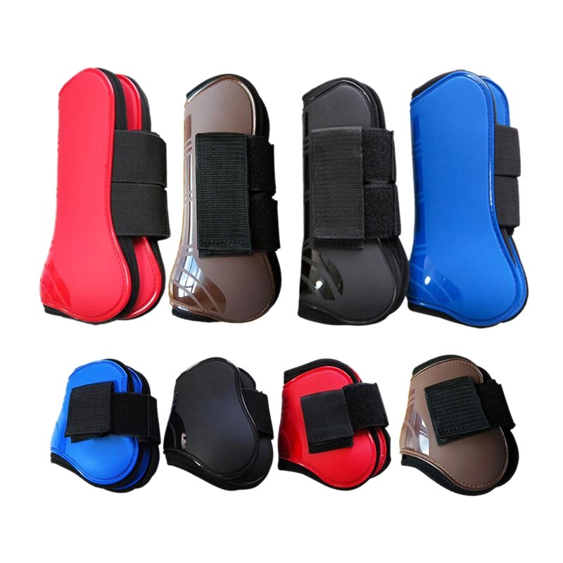 Adjustable Front H-Ind Horse Leg Boots Equine Front Leg Guard Equestrian Tendon Protection Horse Hock Brace