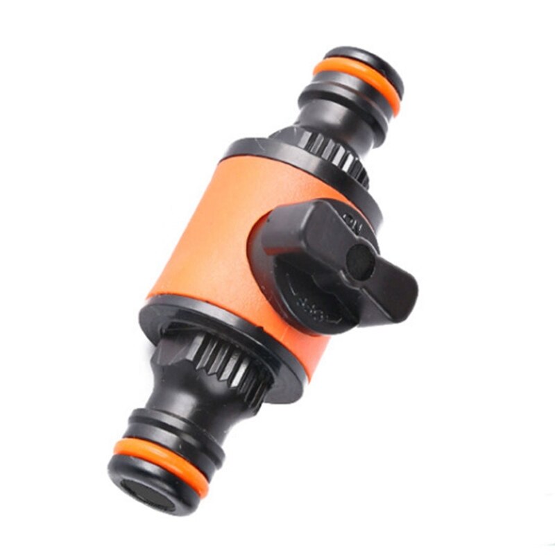 Quick-release Double-Way Water Pipe Joint with Switch In-line Shut-off Connector for Garden Hose Pipe Hose Clamp Repair Kit