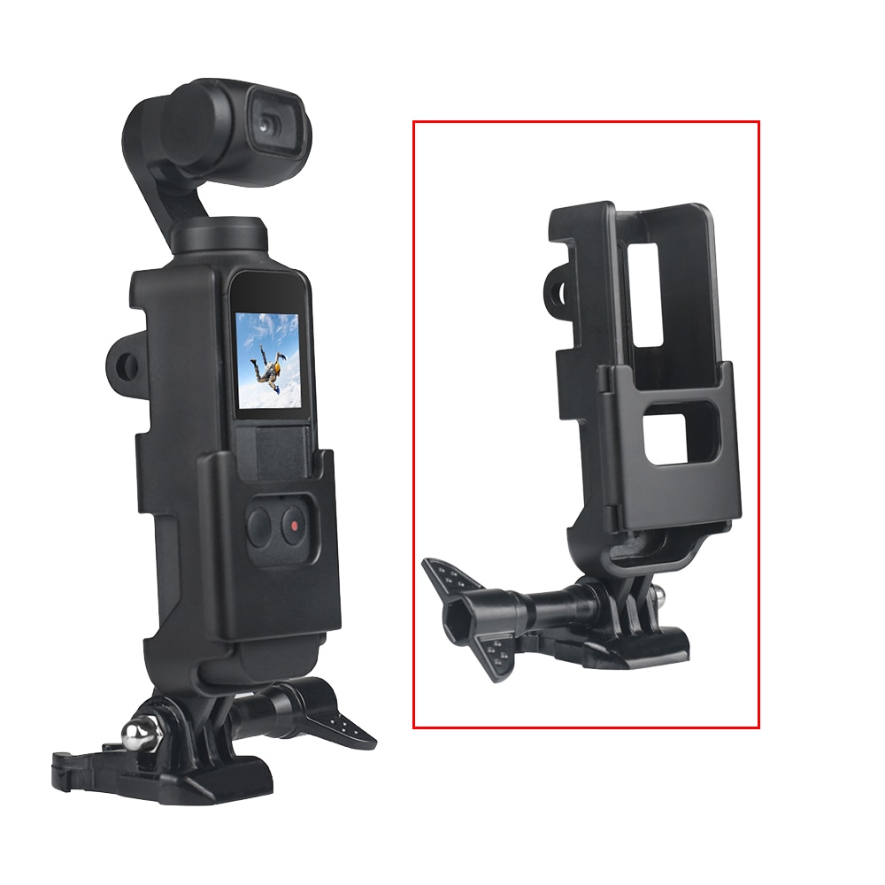 Met 1/4 schroeven handheld gimbal camera accessoires behuizing shell voor dji osmo pocket beschermend frame cover case accessoires