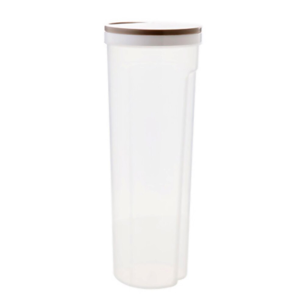 Plastic Noodle Storage Box Food Sealed storage Containers Leak Proof Storage Jar Crisper for Cereal Spaghetti Noodle Pasta Grain: Khaki