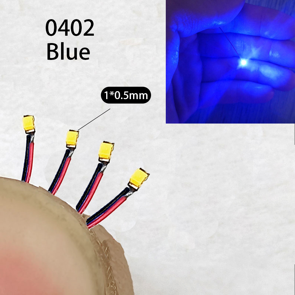 40Pcs/Lot 0402 0603 0805 1206 Led SMD Wire For Model Train HO N OO Scale Red Black Line Pre-soldered Micro Litz Diorama Railway: GRAY