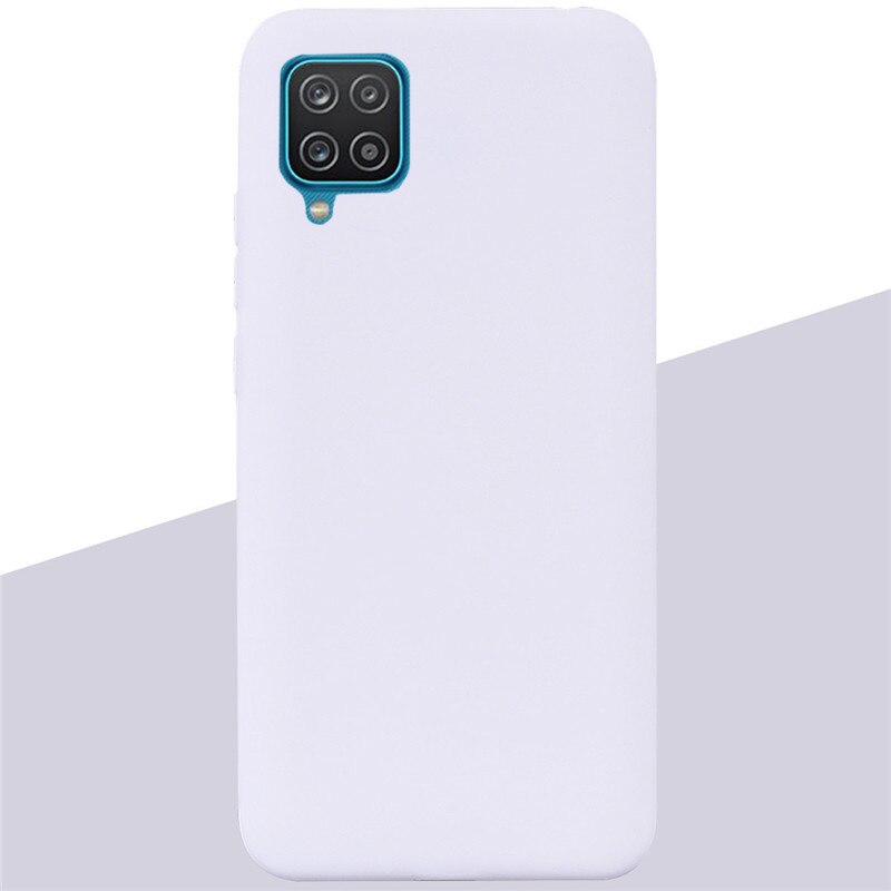 For Samsung A12 Case Soft Silicon Tpu Back Phone Case For Samsung Galaxy A12 GalaxyA12 A 12 SM-A125F a125 Bumper Fundas Coque: 16 White