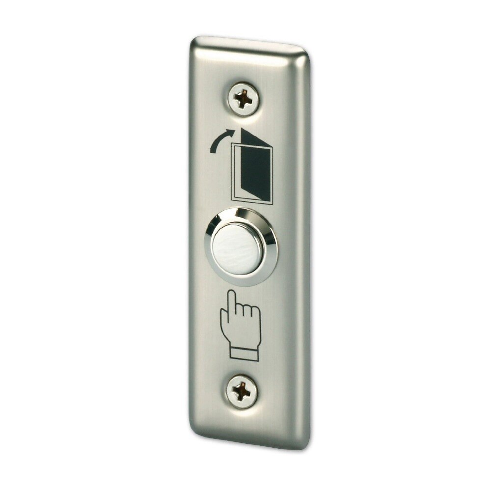 1 9 * 2.5cm Door Exit Button for Access Control Stainless Steel Push Release Switch Panel
