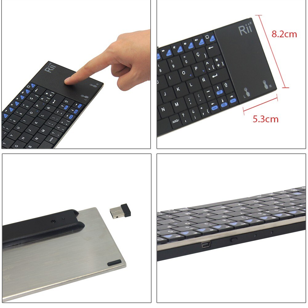 2,4G kabellos Ultra schlank QWERTY Tastatur mit Touchpad Multifunktions für fallen macbook Profi 13 Retina