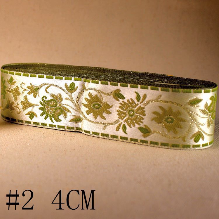 5 Yards Ethnic Jacquard Webbing Embroidery Ribbons for Garment Home Furniture Shoes Decoration Webbing for Diy Sewing Materials: 2