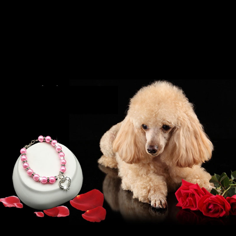 Huisdier Accessoires Hart Strass Puppy Hond Kat Parel Ketting Huisdier Accessoires Liefde Diamanten Huisdieren Honden Kraag Sieraden