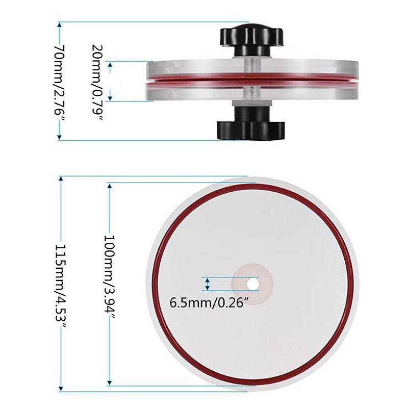 Lp vinyl platenreiniger klem vinyl platen label beschermer waterdicht acryl reinigingsgereedschap