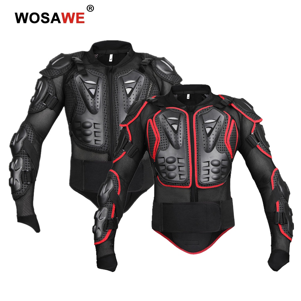 Wosawe Motorjacks Armor Racing Body Protector Jacket Motocross Beschermende Kleding Voor Mannen Vrouwen