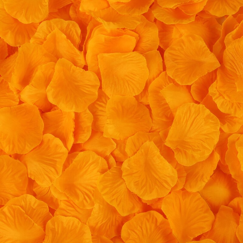 1000 stück von seide Rose blätter hochzeit Rose blätter hochzeit zimmer Layout Simulation blätter hochzeit liefert hochzeit zubehör: Orange