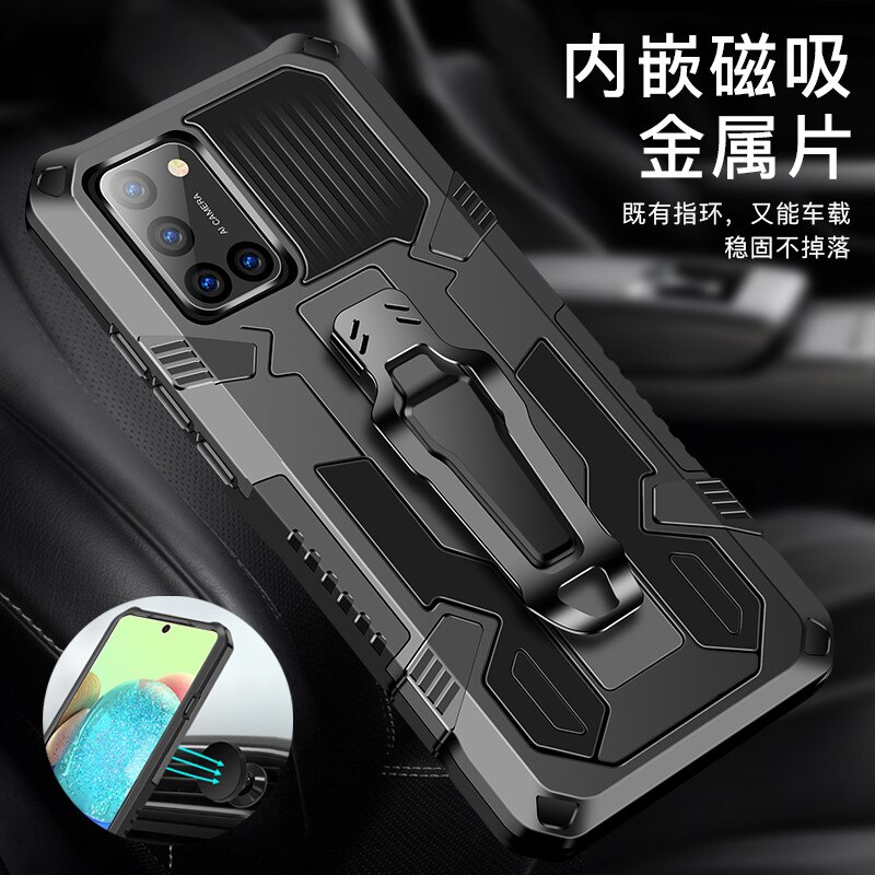 Coque blindée avec Clip de ceinture, étui résistant aux chocs pour Samsung Galaxy A21s A 21s SM-A217F/DS 6.5 pouces A217M