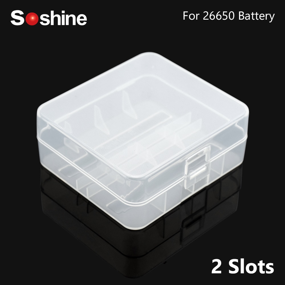 26650 Batterij Case Houder Storage Box Voor 2X26650 Oplaadbare Batterijen Vierkante Plastic Dozen Container