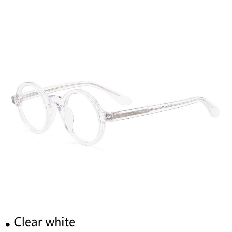 Retro Small Round Glasses Frame Men Hand-Made Acetate Vintage Prescription Eyewear Myopia Women ZOLMAN