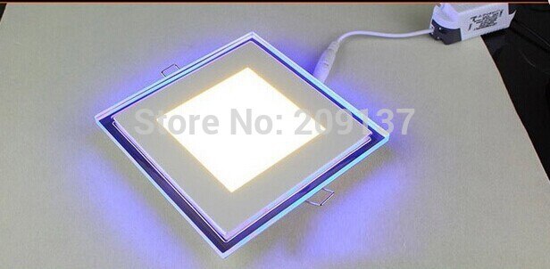 Ac 85-265 v vierkante led-paneel licht downlight 10 w 15 w 20 w koel wit warm wit licht