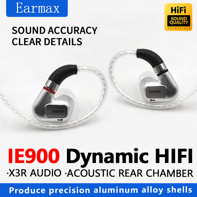 Earmax ie900 ie600 ie300 In-Ear-Headset Stereo Hifi Flaggschiff dynamische Kopfhörer abnehmbares Audio kabel