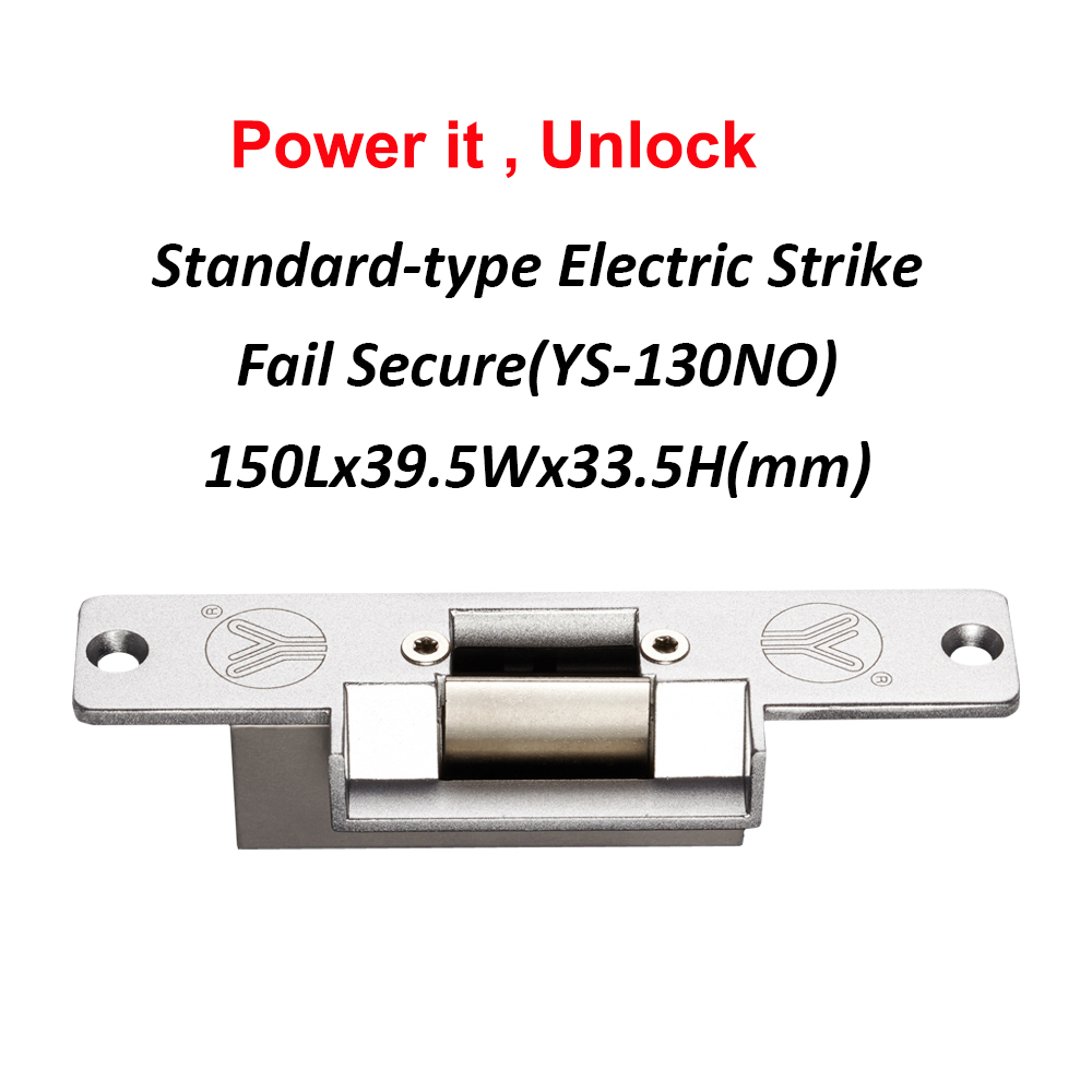 Fail Safe Fail Secure Normale Smalle Elektrische Strike Lock Voor Deur Toegangscontrole Systeem: unlock W power 130NO