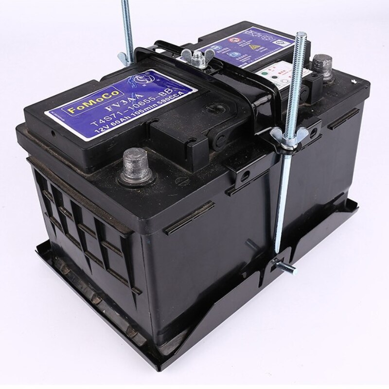 1pc Car Van Battery Retaining Holding Clamp Bracket 275mm with Bolt Tie Hold Down Kit Set