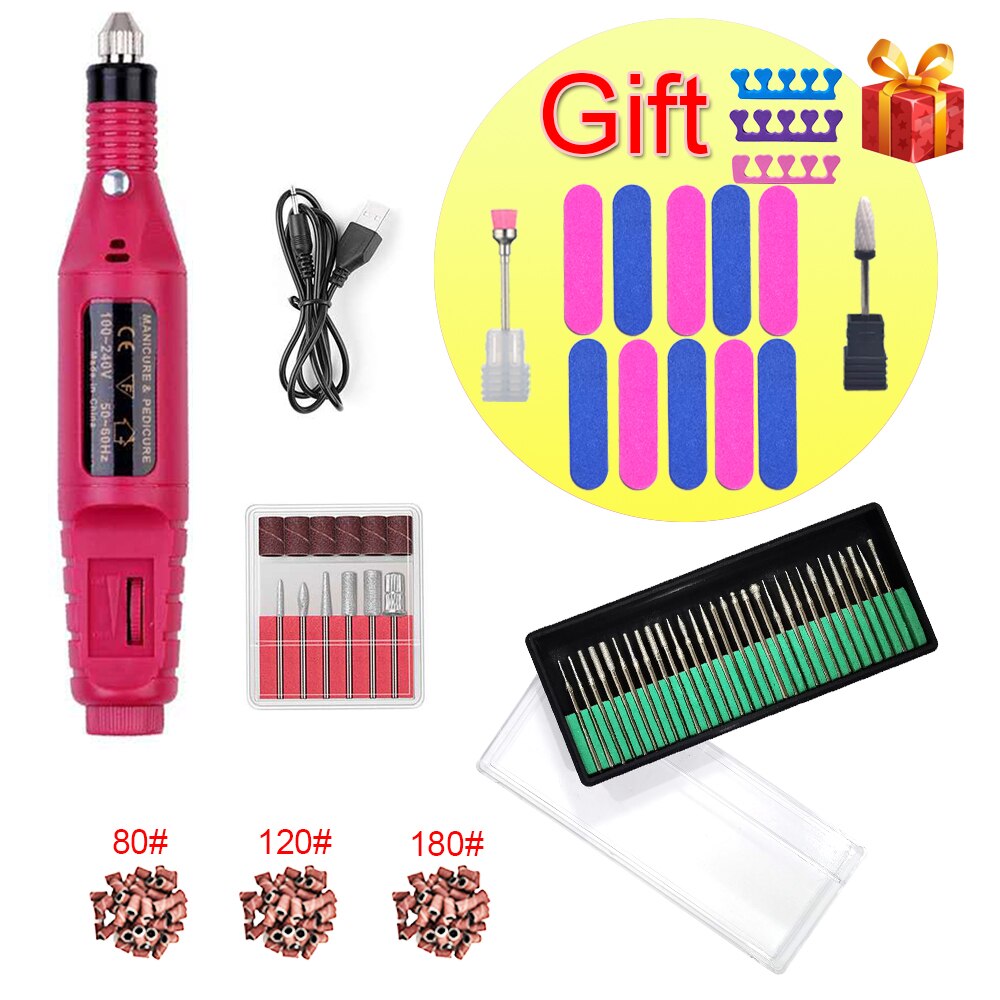 20000 RPM Profession Electric Nail Drill Manicure Machine Pedicure Mchine Milling Cutter Nail Art File Tools