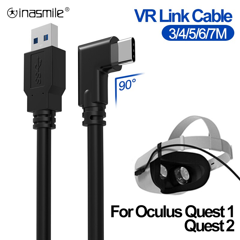 5M Quick Opladen Data Link Kabel Voor Oculus Quest2 Snelle Usb 3.1 Type C Lader Link Kabel Voor Oculus quest 1 2 Vr Accessoires