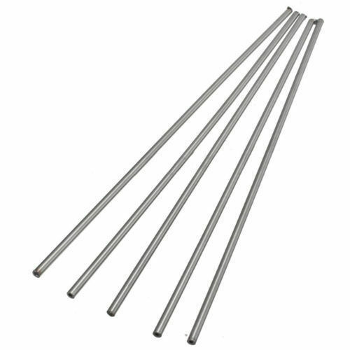 2 stk sømløs rustfritt stål kapillarsølvrør 6mm x 4mm indre diameter lengde 250mm,  med oksidasjonsmotstand