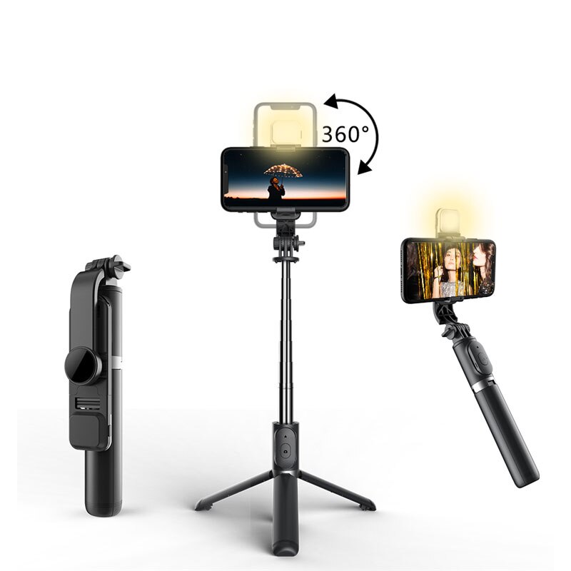 Roreta Draadloze Bluetooth Selfie Statief Opvouwbare Beugel Handheld Monopod Met Selfie Stick Voor Ios Android