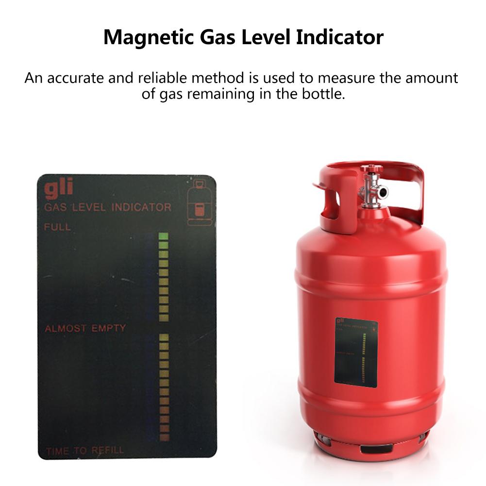 Gas Test Card Magnetic Gas Level Gauge Propane Butane Fuel Tank Level Gauge Test Card Kitchen Tool Accessories