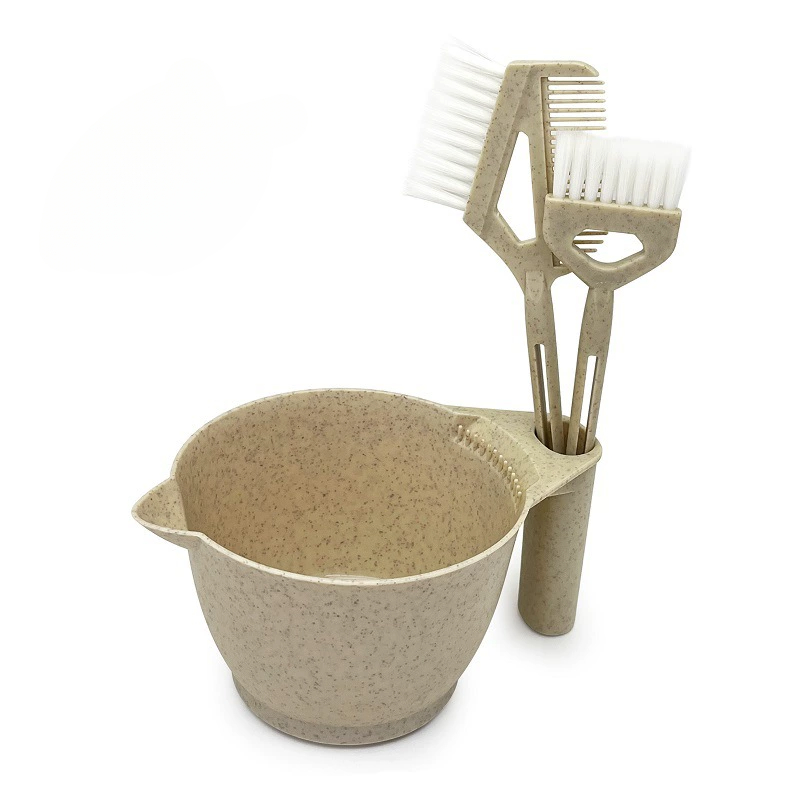 Kit de tinte para el cabello de salón Premium, 3 uds., cepillo para teñir el cabello y juego de cuencos, herramientas aplicadoras de Color para el cabello DIY para teñir el cabello, lejía, barbería: RED