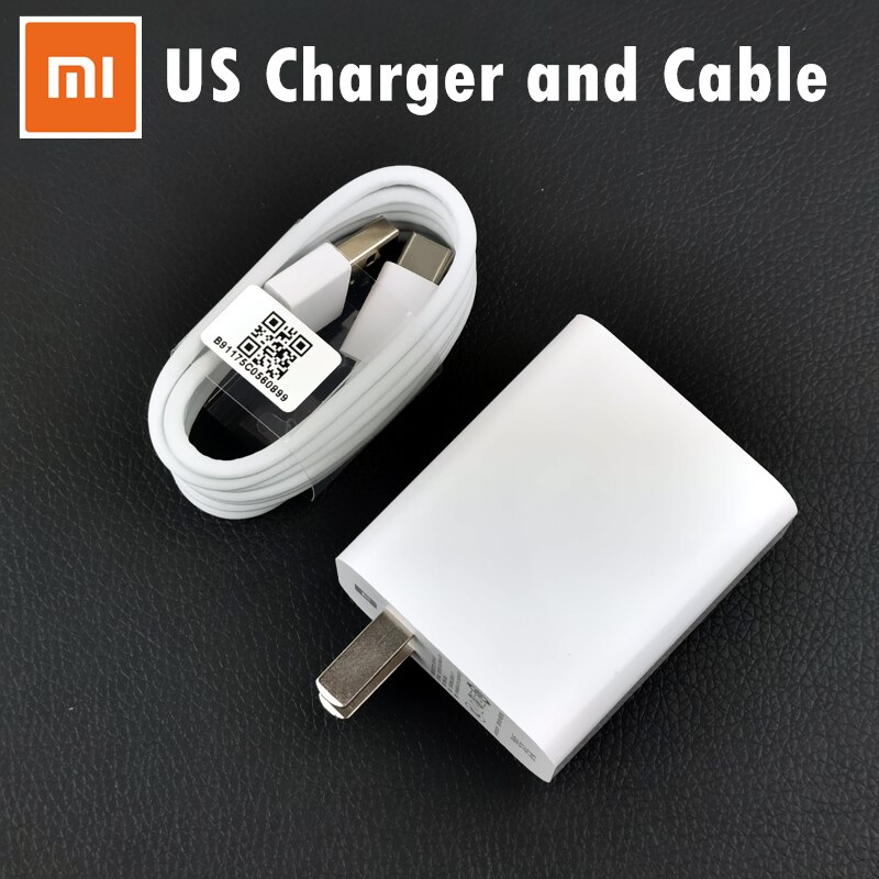 Oryginalny 27W xiaomi szybka ładowarka mi 10 zawodowiec turbosprężarka adapter qc 4.0 szybkie ładowanie rodzaj usb c kabel robić xiaomi mi 9t 9 redmi Uwaga 8 9s: US ładowarka zestaw