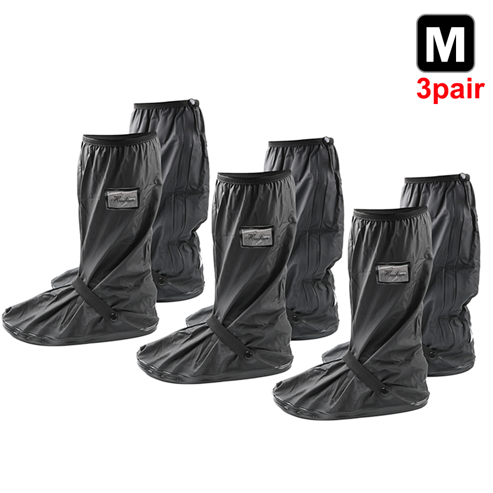 Couvre-chaussures de pluie réutilisables pour moto, Scooter, Dirt Bike, couvre-bottes antidérapants, unisexe, protecteurs de chaussures de vélo pour jours de pluie et de neige: Ivoire