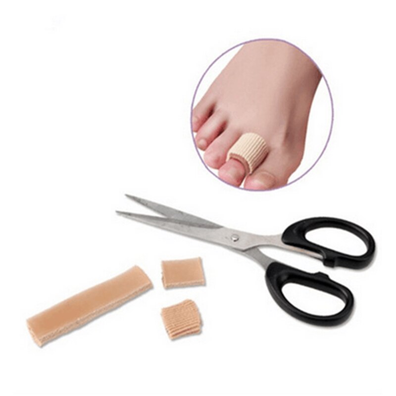15cm tyg gel tub bandage finger & tår underhålla kudde liktornar hallux valgu blåsor förhårdnader smärtlindring innersulor