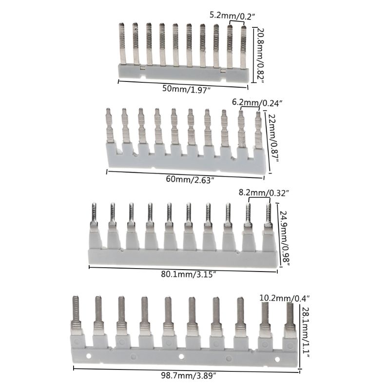 EB10-10/EB10-8/EB10-5/EB10-6 Uk Din Rail Terminal Blocks Inbrengen Brug Amphenol Connector