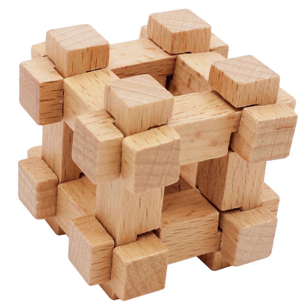 Mini Color Boxed Burr Puzzle a Total of 10 Selectable Educational Luban Lock Wooden Disassembly Unlock Toy