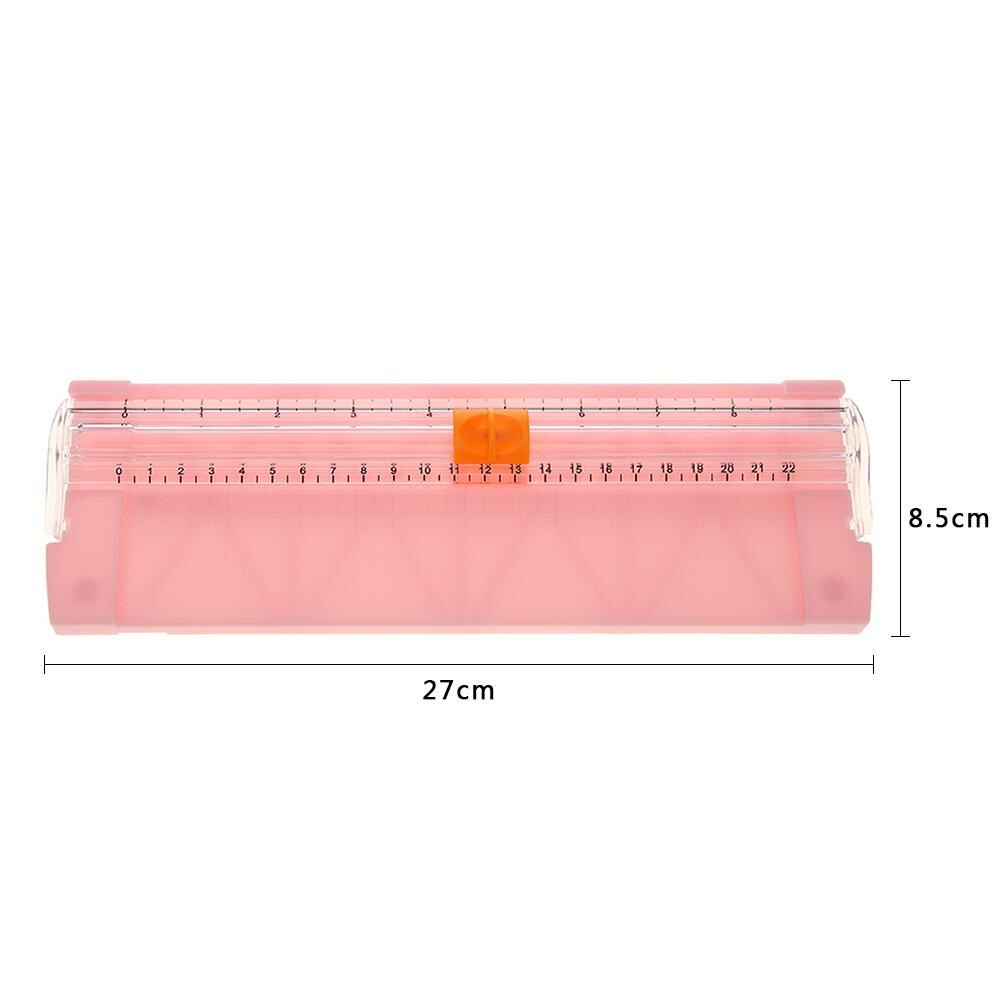 A3/A4 Paper Cutter Precision Paper Photo Trimmers Cutter Scrapbook Lightweight Cutting Mat Machine Office Paper Trimmer: Pink