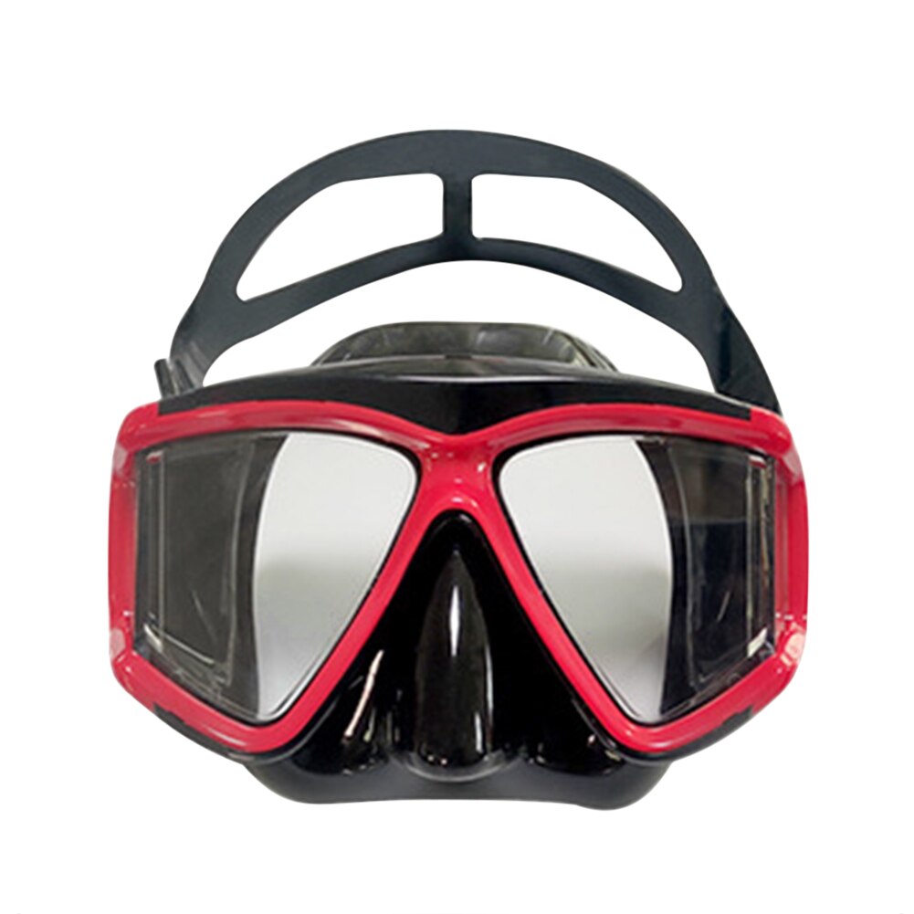 Underwater Scuba Diving Masks Snorkeling Breath Tube Set Adult Silicone Anti-Fog Goggles Glasses Swimming Pool Equipment: Red G