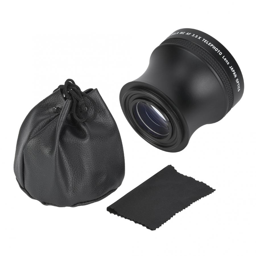 Lente Para Celular 52 Mm 3.5X Universal Aluminium Teleconverter Telelens Dslr Camera Accessoire Camera Len Cam