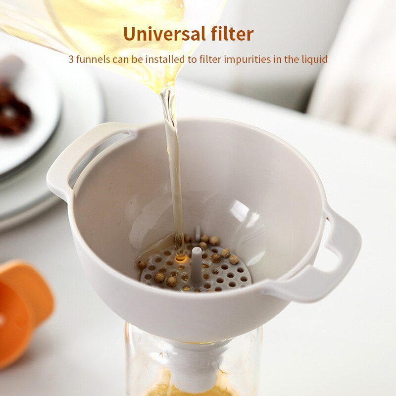 Three Funnels Plastic Funnel Pots Pans Bowls Jars Kitchen Gadget... – Vicedeal
