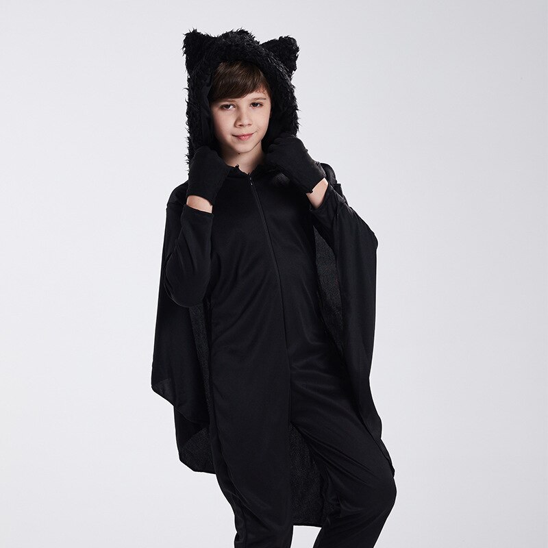 Halloween kostyme nøytral flaggermus form cosplay helkjole ytelse dansefest kostyme gutt karneval