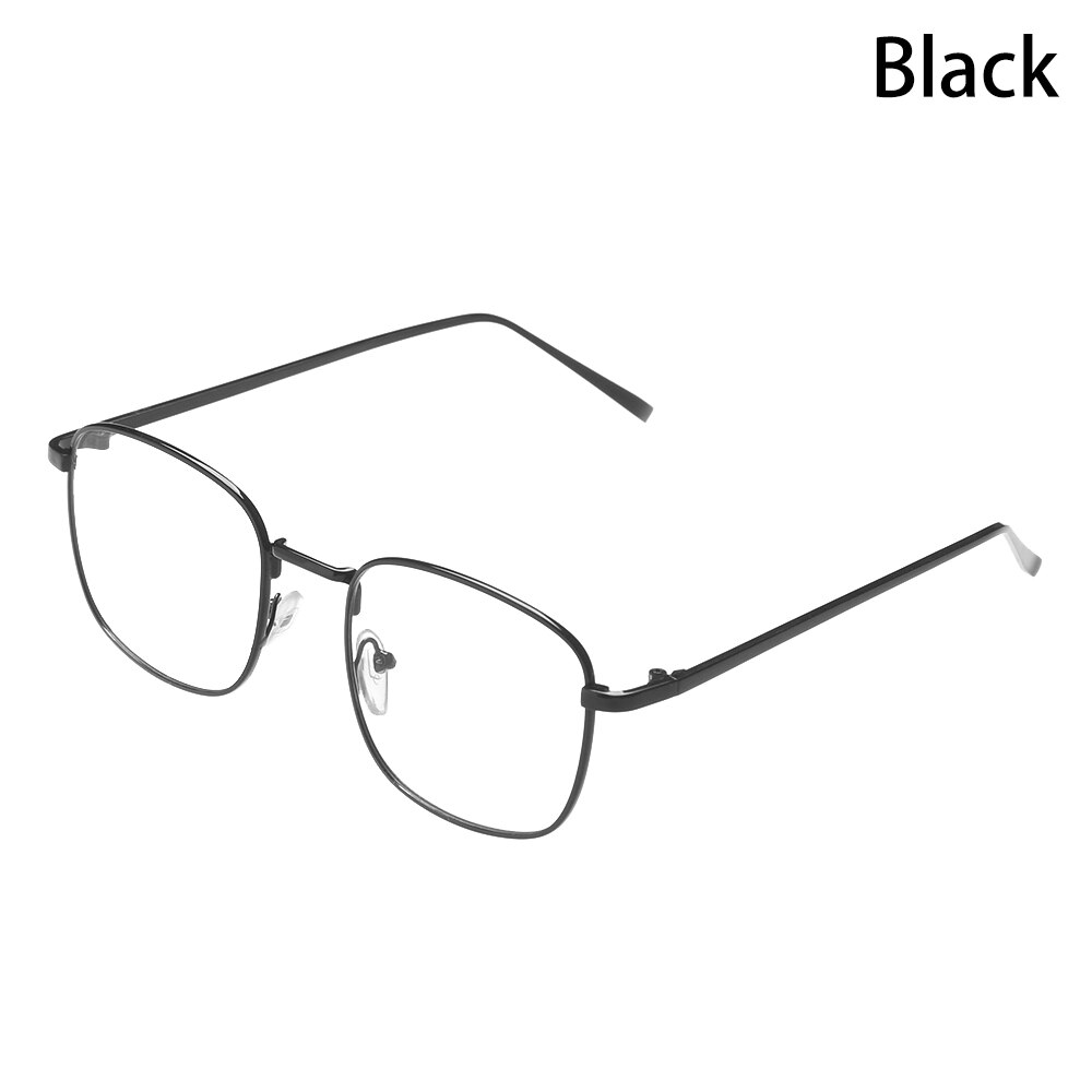 Metalen vintage ronde bril oversized brilmontuur optische oogzorg brillen draagbare brilaccessoires: Stijl 3 zwart