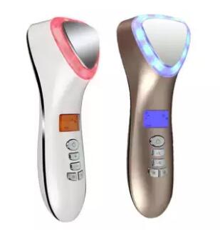 Beste Beauty Producten Huid Strak Machine Photon Ultrasone Schoonheid Massager: Champagne