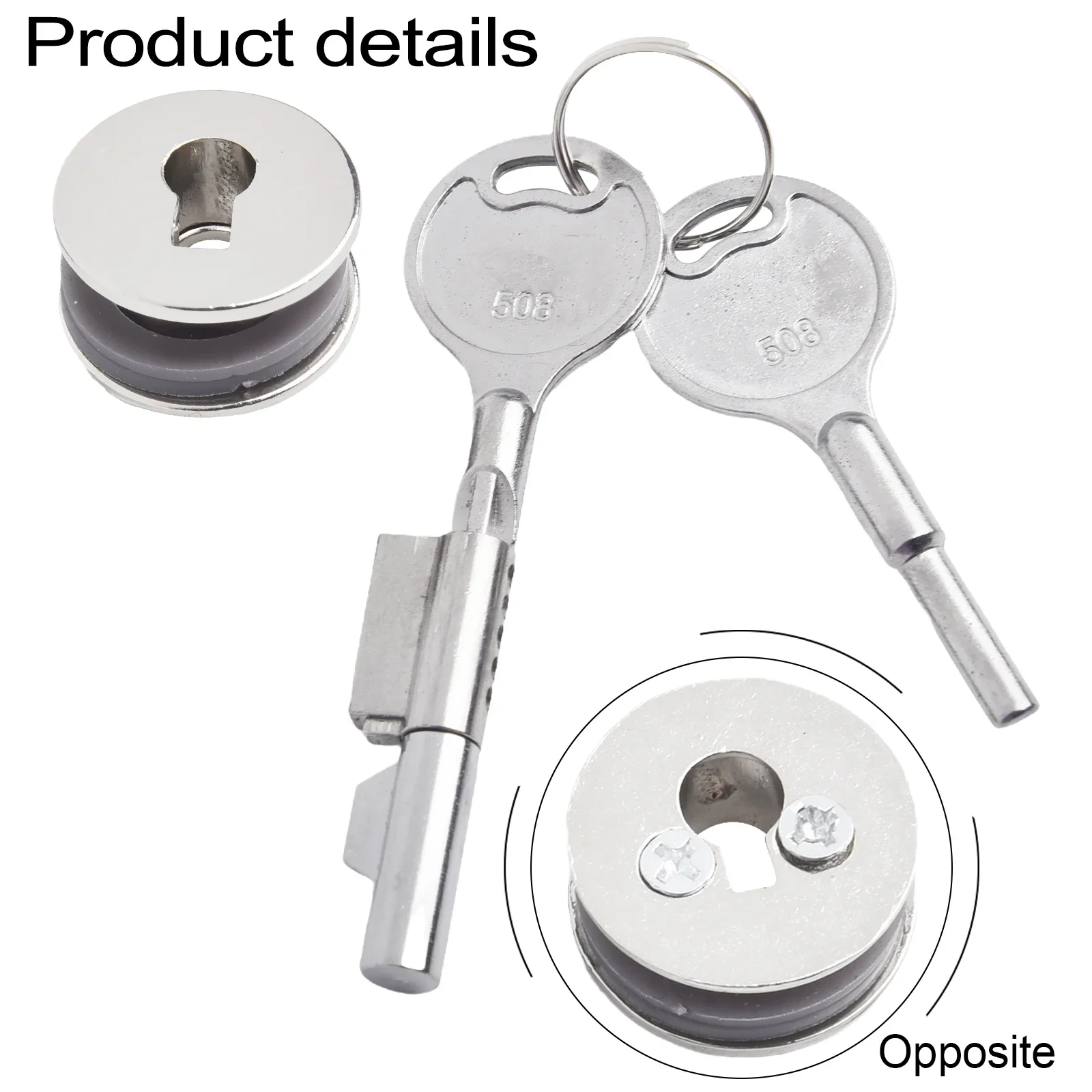 Display Cabinet Sliding Glass Door Lock With Keys Counter Jewelry Cabinet Security Hardware Double Door Showcase Drawer Lock