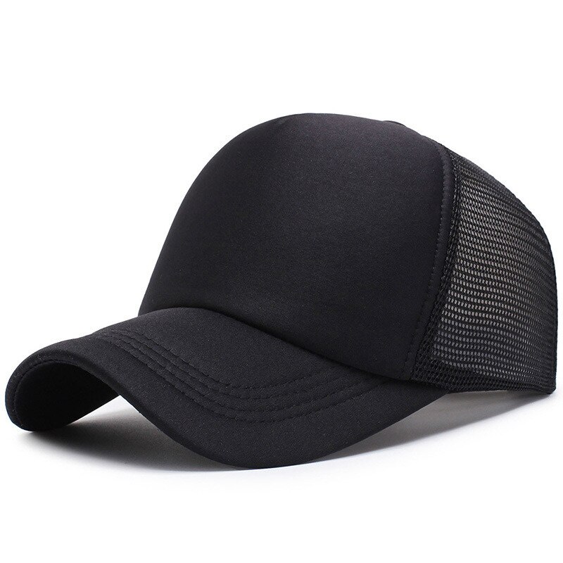 [northwood] herre trucker kasketter kvinder sommer kasket mesh baseball kasket snapback hatte gorra casquette homme: Sort