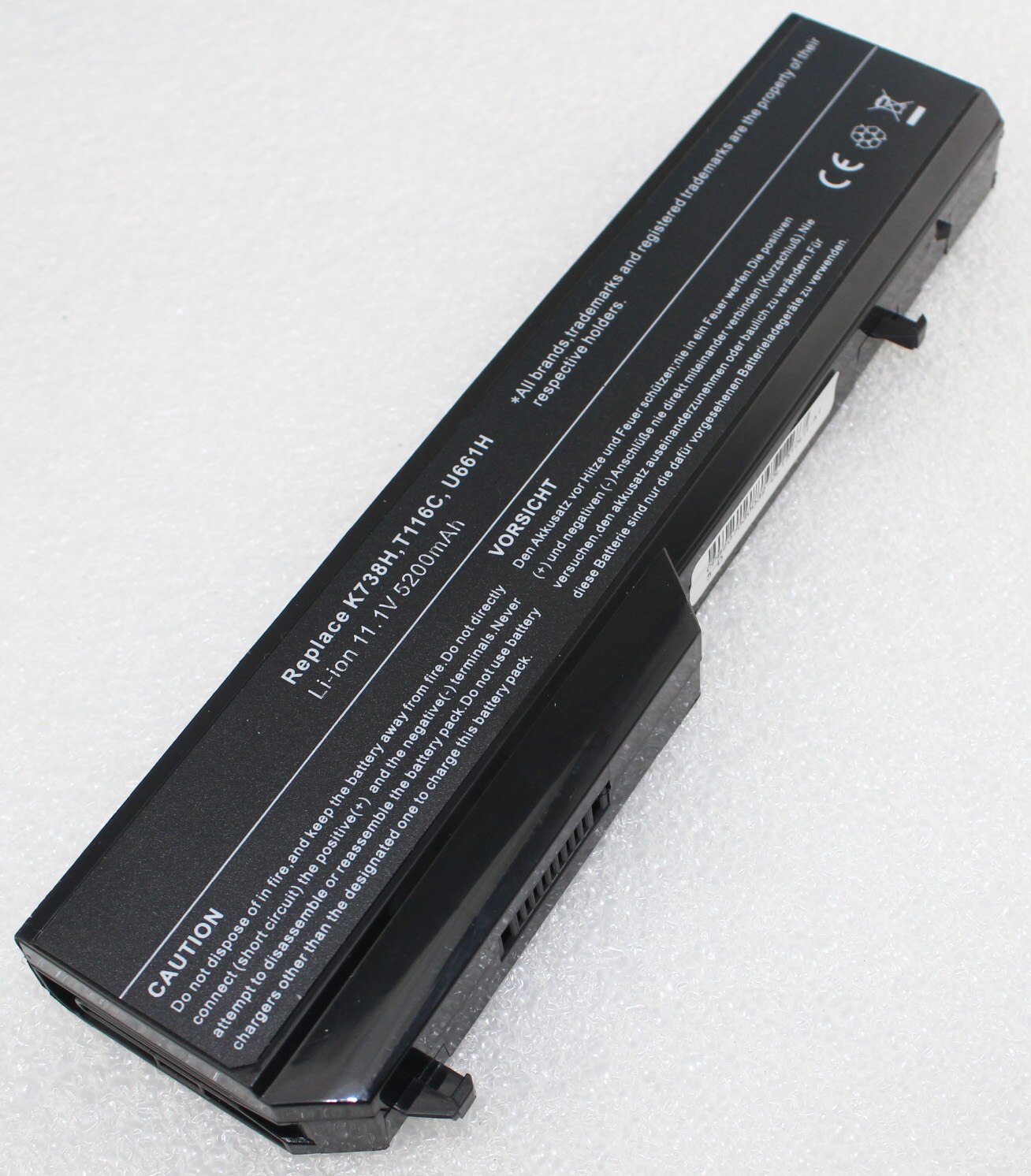 T116c batteri til dell vostro 1310 1320 1510 1520 2510 bærbar pc  u661h t114c t112c n950c k738 h 312-0859312-0724 0 t 116c 0 k 738h stk