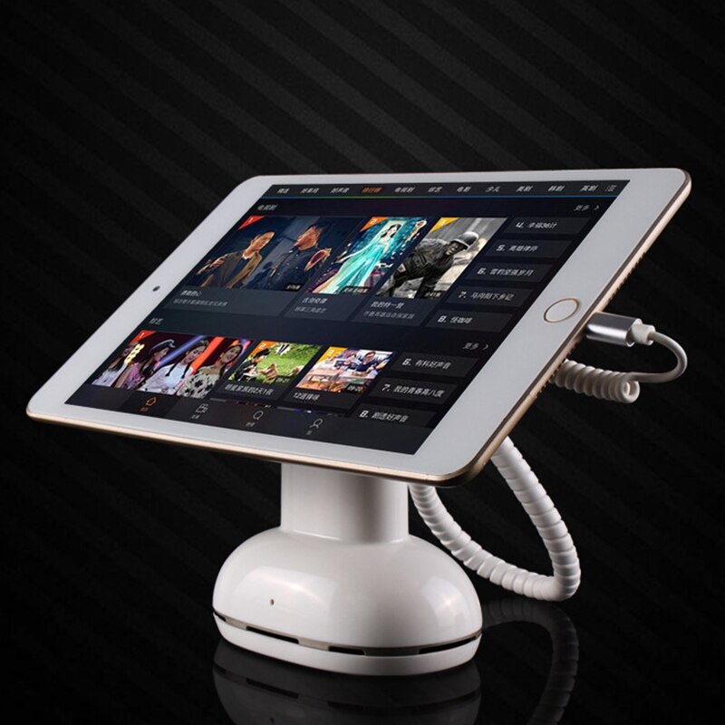 Tablet Anti-Diefstal Display Stand Mobiele Telefoon Alarm Houder Oplaadbare Ondersteuning Mobiele Telefoon En Tablet Voor Iphone Ipad (eu Plug)