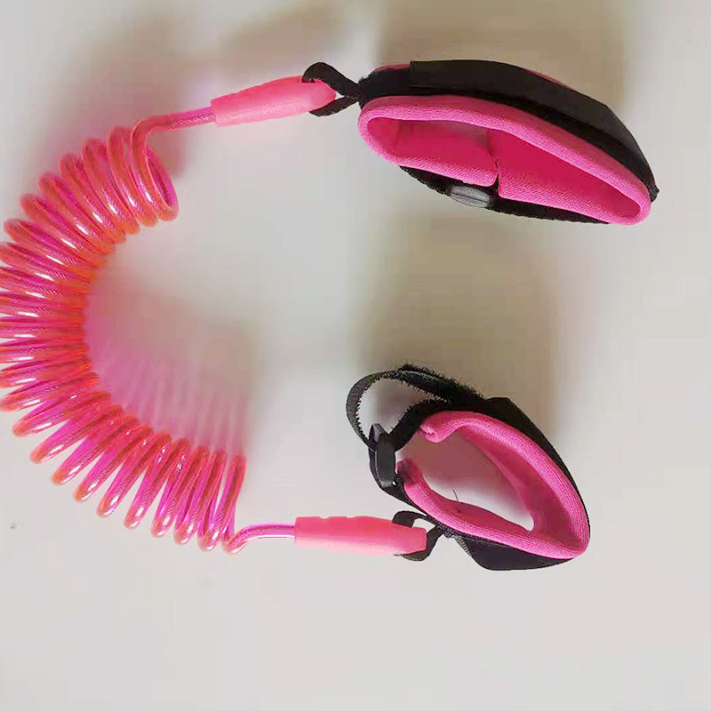 Sac à dos Anti-perte pour bébé, petit cartable à corde de Traction, sac pour enfant en bas âge avec ceinture de harnais, sacs de prévention: Pink leash
