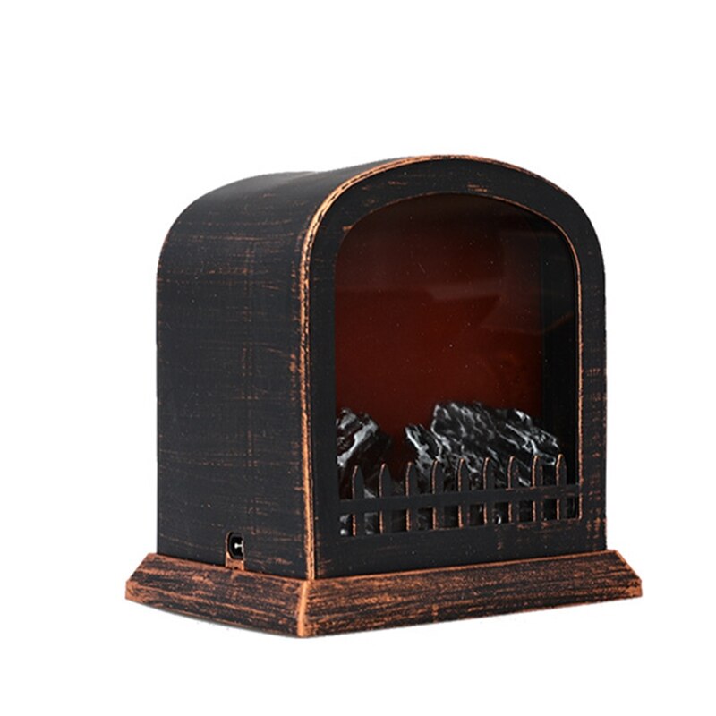 Metal Flickering Flame Lantern Indoor Hanging Lanterns LED Flame Lights W0YC: B