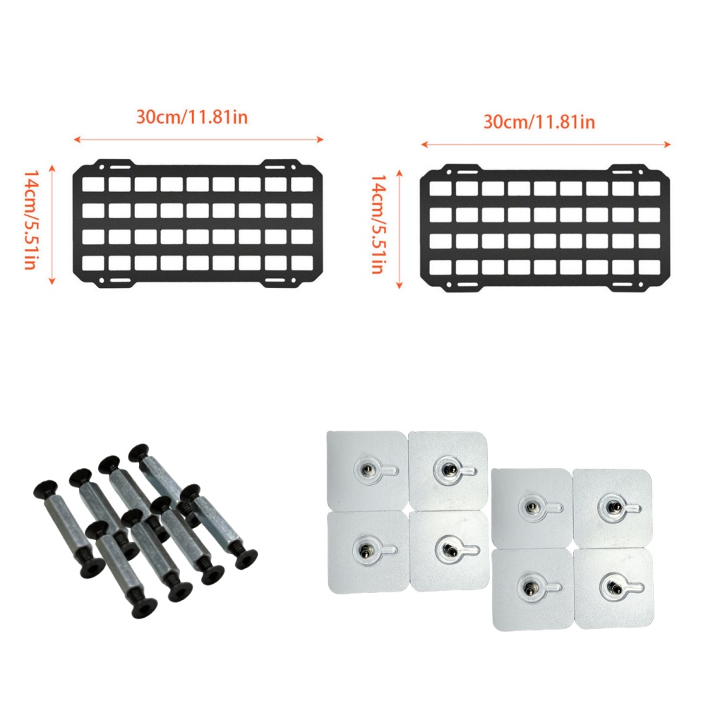 Planche suspendue tactique polyvalente de , dispositif de Modification manuelle pour boîte arrière de moto, rangement domestique: WHITE