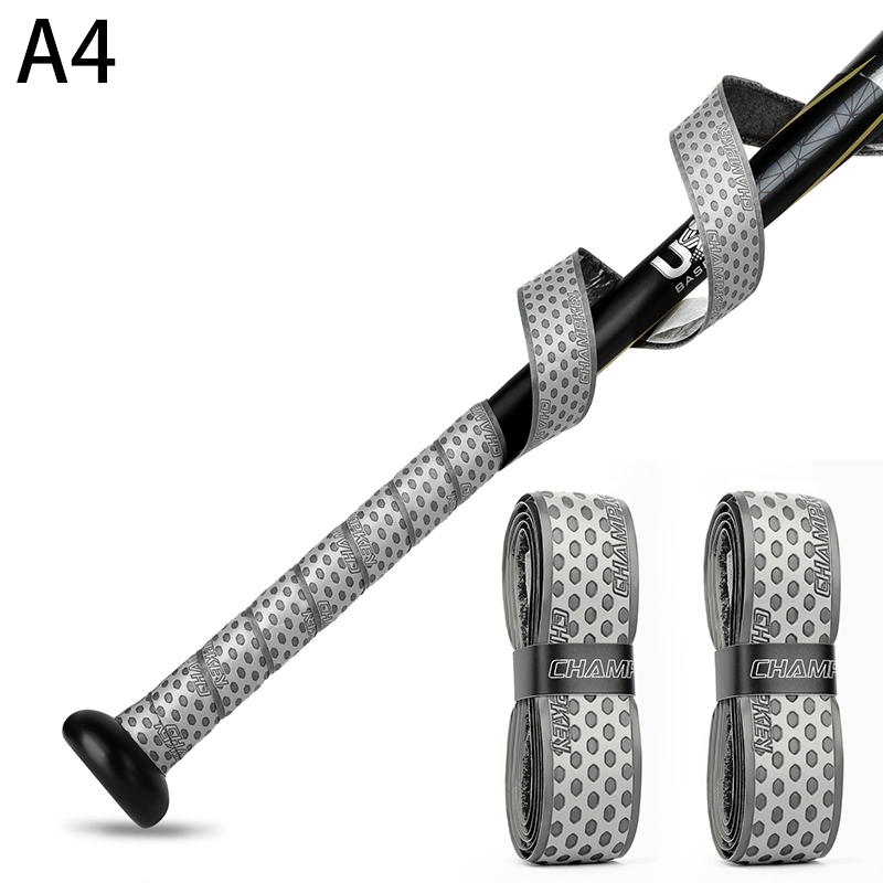 Pu baseballbat tape, 1.75mm stk. stødabsorberende, flerfarvet, skridsikkert sportstilbehør, bockey, cricket, softballbat, greb: Blå